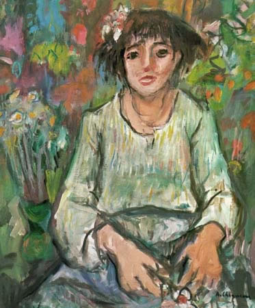 Fioraia, 1984, olio su tela, cm 70x60, Bologna, collezione privata